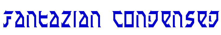 Fantazian Condensed 字体